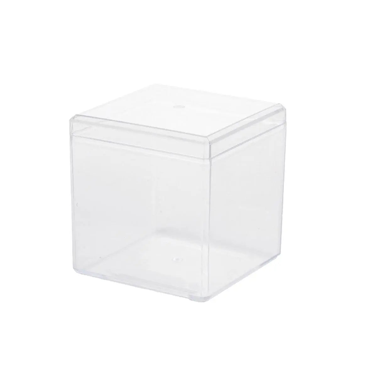 20pcs Transparent Biscuit Box Plastic Cake Box Pastry Dessert Storage Container - 7.5x7.5CM Wholesale Hub
