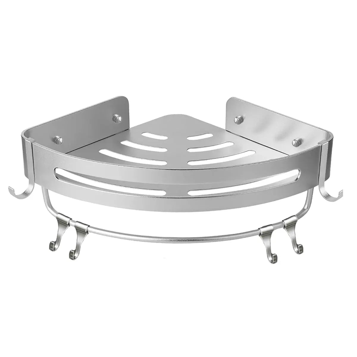 Wall Mounted Bathroom Shelf Triangle Corner Shower Storage Rack for Toiletries - Single layer Wholesale Hub