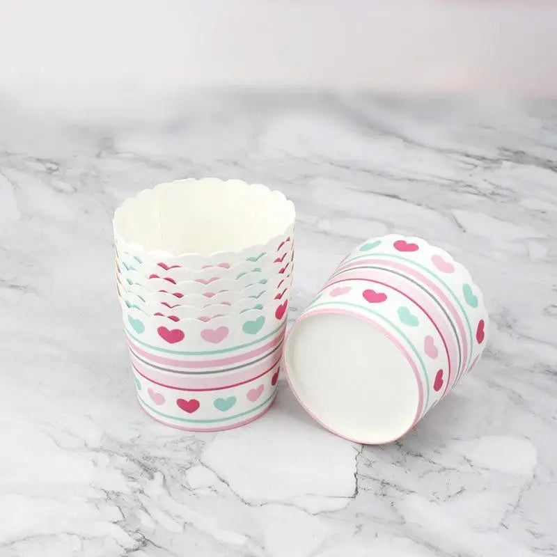 500pcs Colorful Cupcake Muffin Baking Cups Greaseproof Nonstick Paper Liners - Cupcake-500pcs-FTBD Wholesale Hub