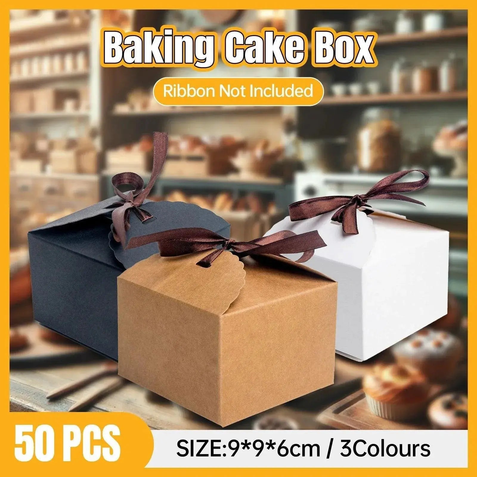 Premium Bakery Boxes: Elegant & Durable Cake Packaging - Multi-Color Options - Kraft Wholesale Hub