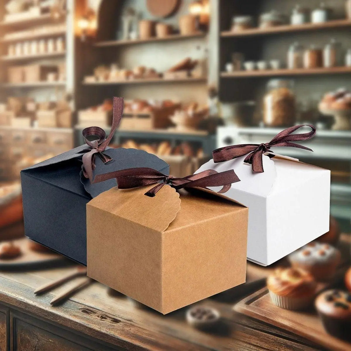 Premium Bakery Boxes: Elegant & Durable Cake Packaging - Multi-Color Options - Kraft Wholesale Hub