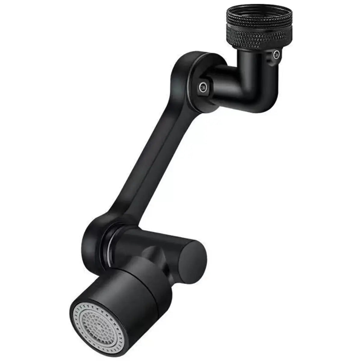 Multifunction Mechanical Arm Faucet Extender Rotatable Sink Tap Adapter Joint - Silver Wholesale Hub