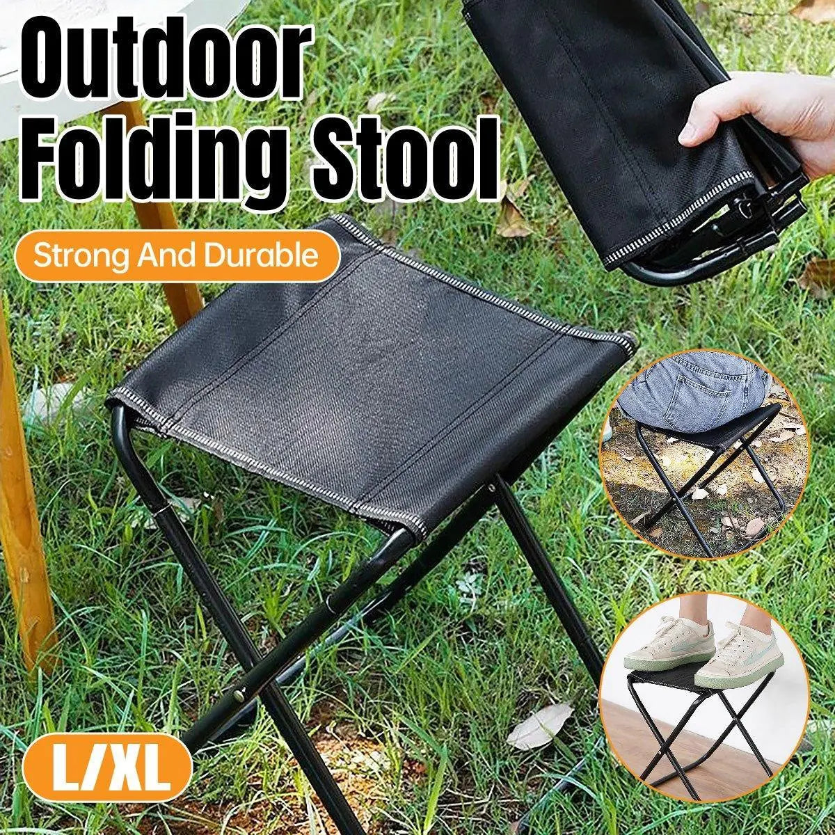 Portable Outdoor Folding Stool Travel Camping Fishing Small Foldable Chair Mat - Extra-Large Wholesale Hub