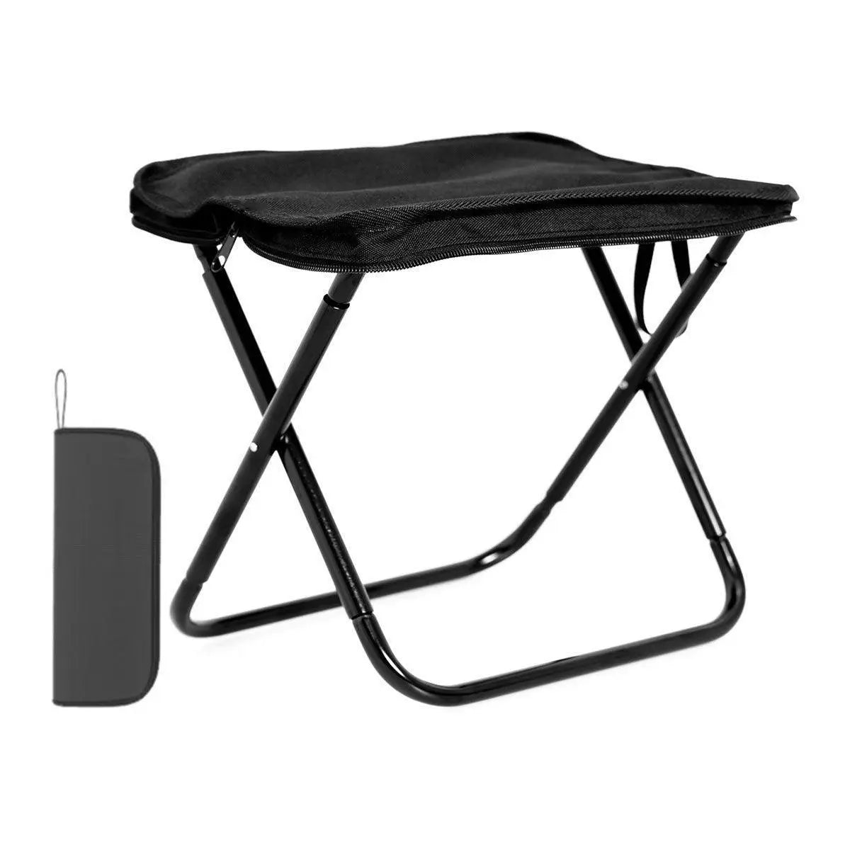 Portable Folding Camping Chair Handbag Stool Lightweight Outdoor Folding Tools - Khaki Wholesale Hub