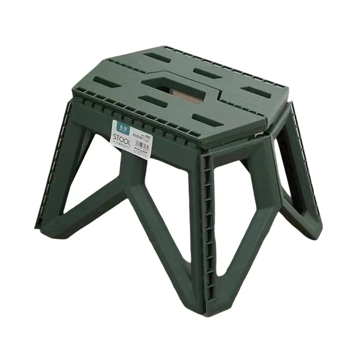 Foldable Stool Portable Fishing Stool Compact Folding Small Bench Outdoor Seat - Black Wholesale Hub