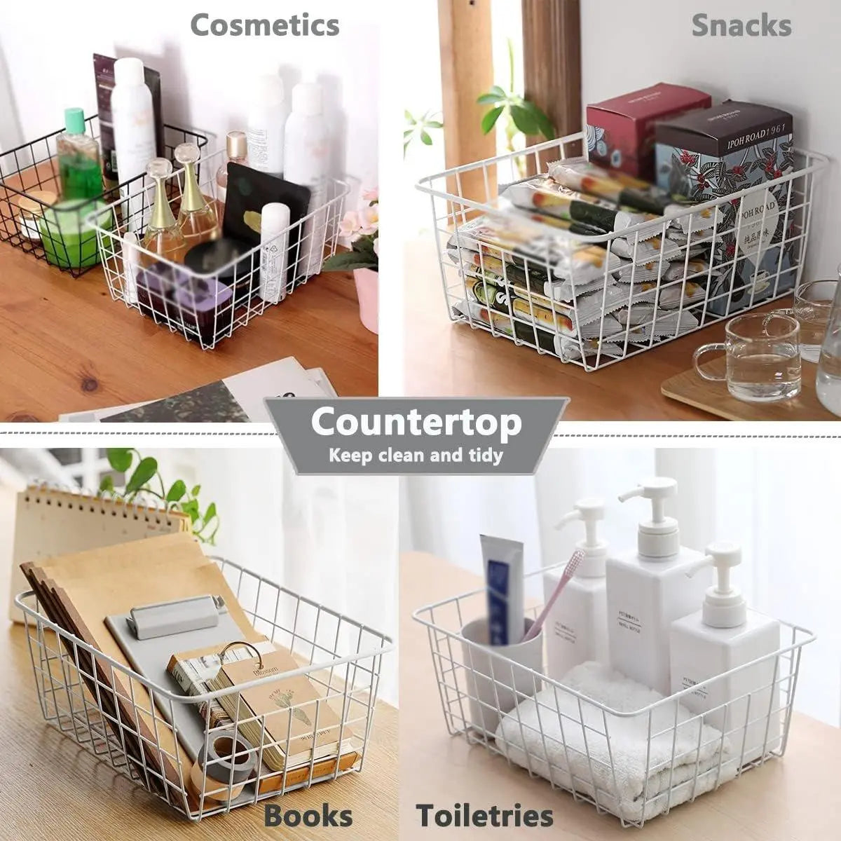 4pcs Fruit Basket Storage Baskets for Kitchen Organization Home Storage Solution Wholesale Hub