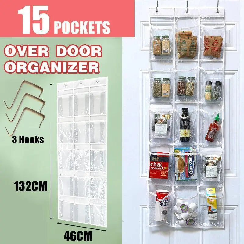 15 Pockets Waterproof Hanging Over The Door Organizer For Accessories Storage Wholesale Hub