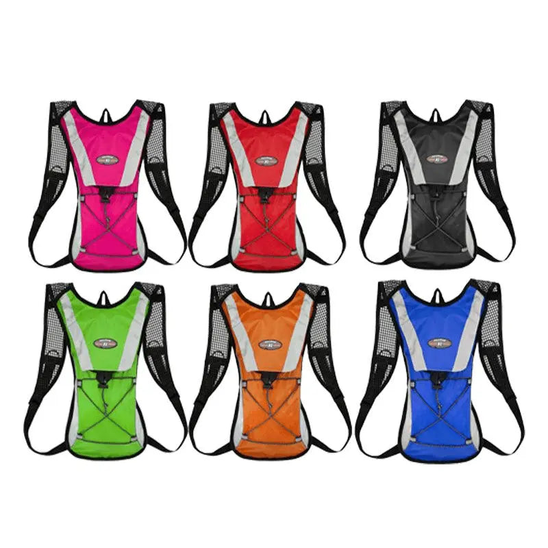 Hydration Pack Backpack Bag with 2L Water Bladder for Hiking Camping Cycling Running - Black Wholesale Hub