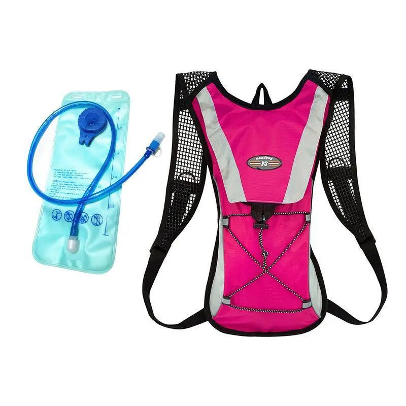 Hydration Pack Backpack Bag with 2L Water Bladder for Hiking Camping Cycling Running - Black Wholesale Hub