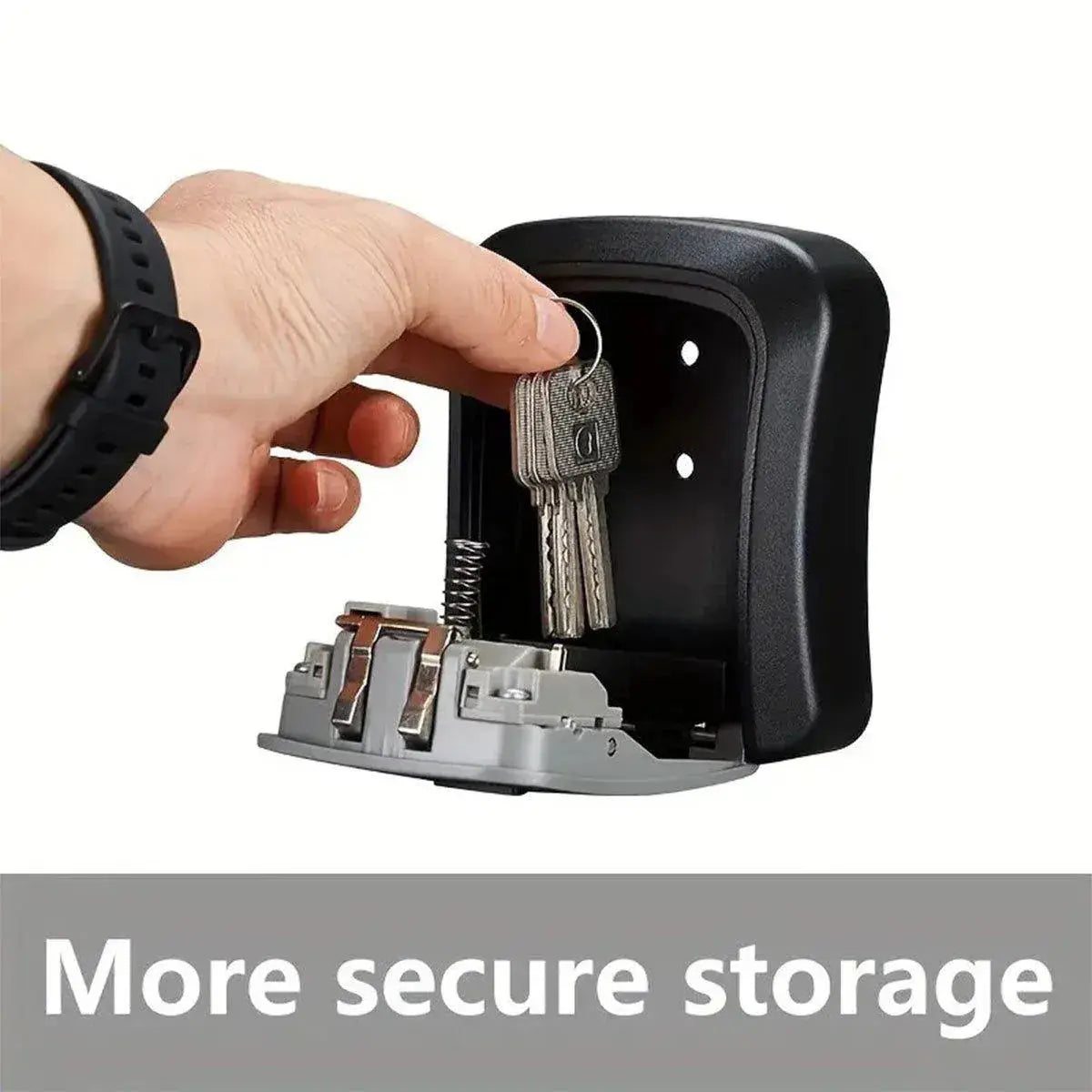 Combination Key Box with Combination Lock for Home Office Security Storage - Black Wholesale Hub