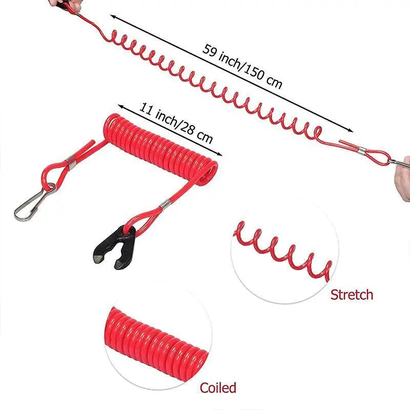 Boat Outboard Engine Motor Kill Stop Switch Emergency Tether Lanyard For Yamaha Wholesale Hub
