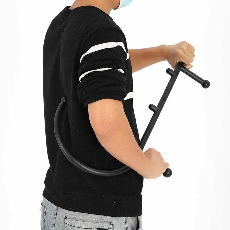 S Shaped Self Massage Tool with Trigger Point Handles for Back and Body Relaxation Wholesale Hub