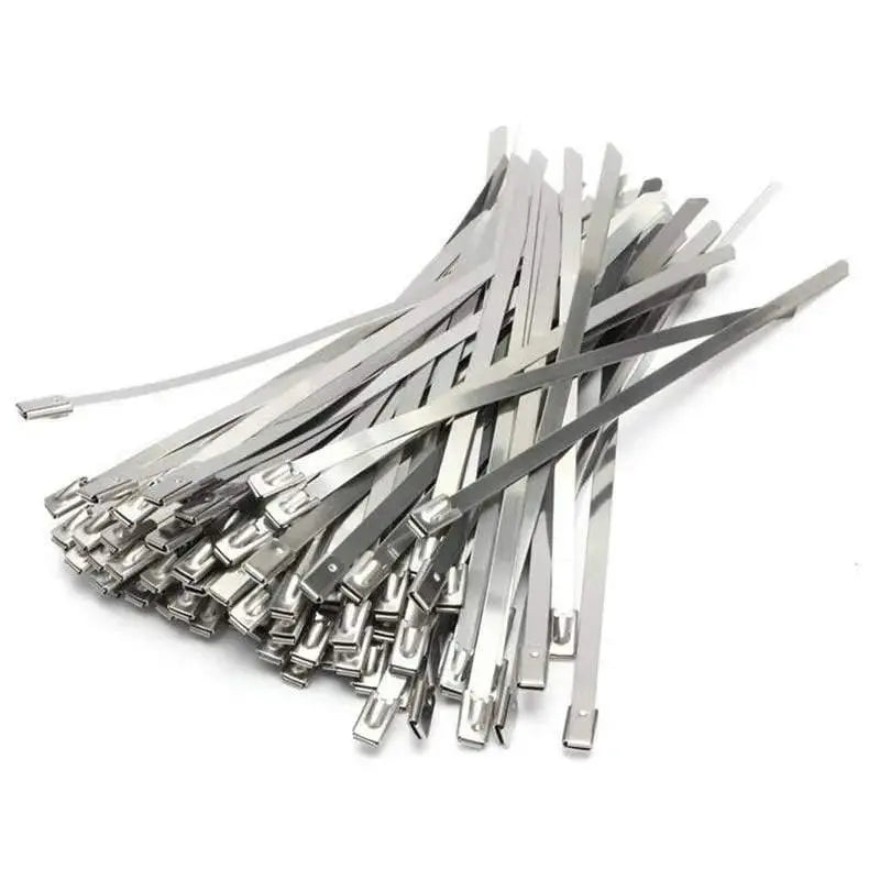 100x Stainless Steel Cable Ties SS304 Marine Grade Zip Strap Locking Wrap 100-800mm - 7.9*150mm Wholesale Hub