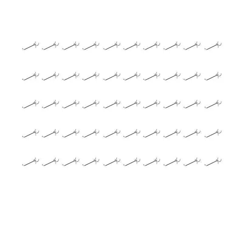 50X Pegboard Hooks Metal Panel Valcano Peg Board Hook Steel 50 100 150 200 Mm - 10CM Wholesale Hub
