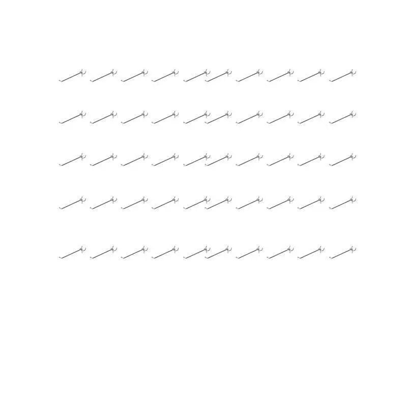 50X Pegboard Hooks Metal Panel Valcano Peg Board Hook Steel 50 100 150 200 Mm - 10CM Wholesale Hub