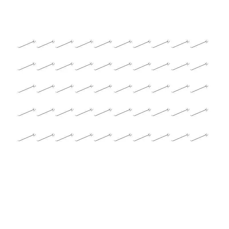 50X Pegboard Hooks Metal Panel Valcano Peg Board Hook Steel 50 100 150 200 Mm - 10CM Wholesale Hub