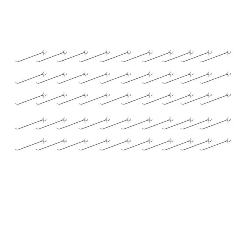 50X Pegboard Hooks Metal Panel Valcano Peg Board Hook Steel 50 100 150 200 Mm - 10CM Wholesale Hub