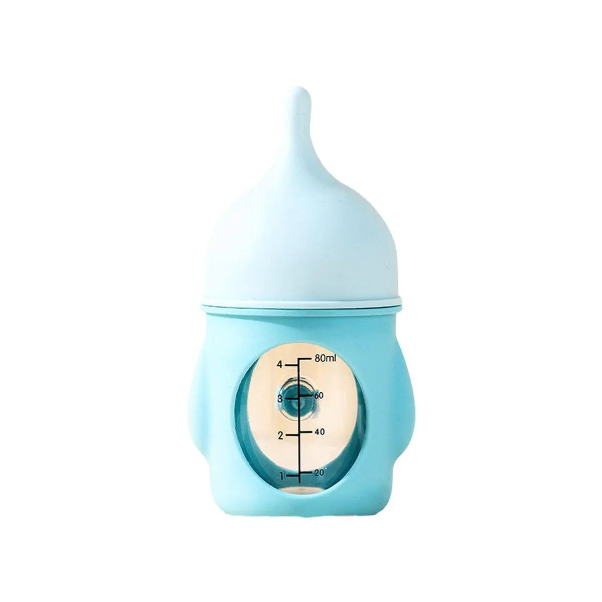 Silicone Pet Milk Feeding Bottle with Scale for Small Puppies and Kittens 20ml 80ml - 80ml-Pink Wholesale Hub