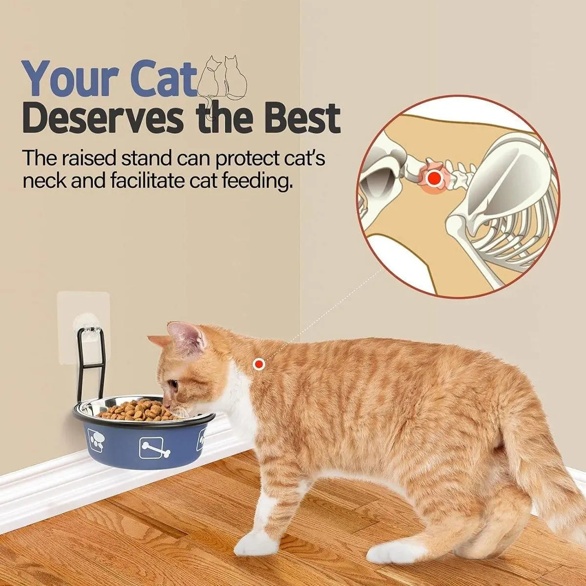 Stainless Steel Pet Bowl Hanging Cat Food Water Bowl Durable for Dogs and Cats - Red-12cm Wholesale Hub