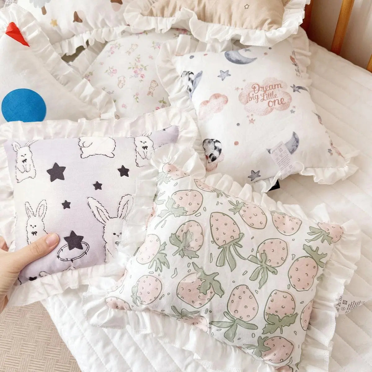 Lace Cat Pillow Soft Pet Cushion for Sleeping Comfortable Kitty Bed Cushion - White Rabbit Wholesale Hub