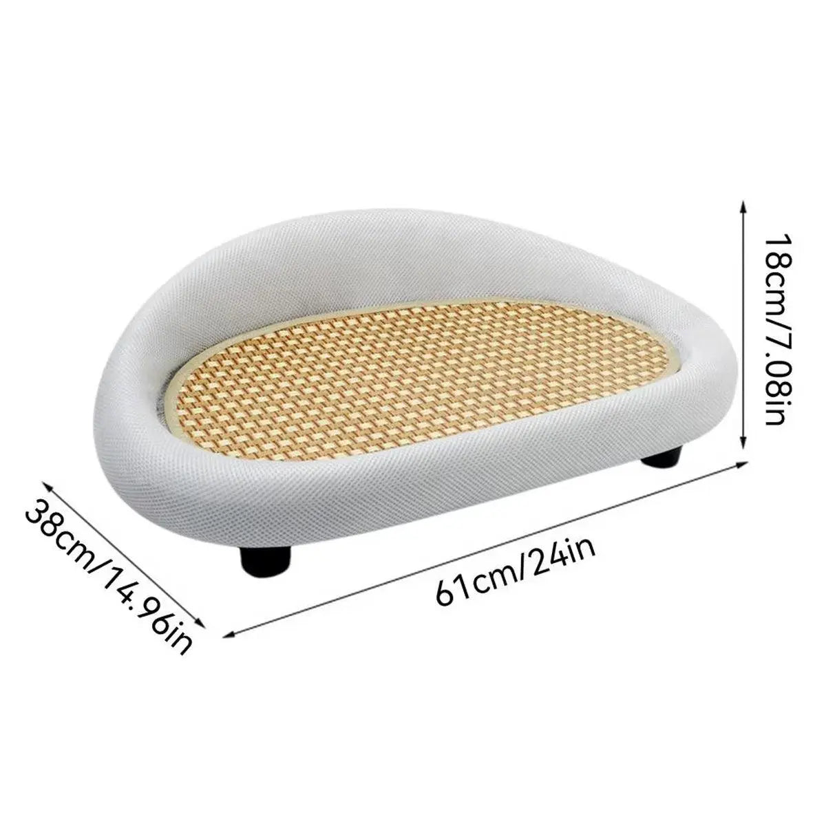 Large Cat Scratching Board Sofa Scratch Resistant Nest for Cats and Kittens - Grey Wholesale Hub