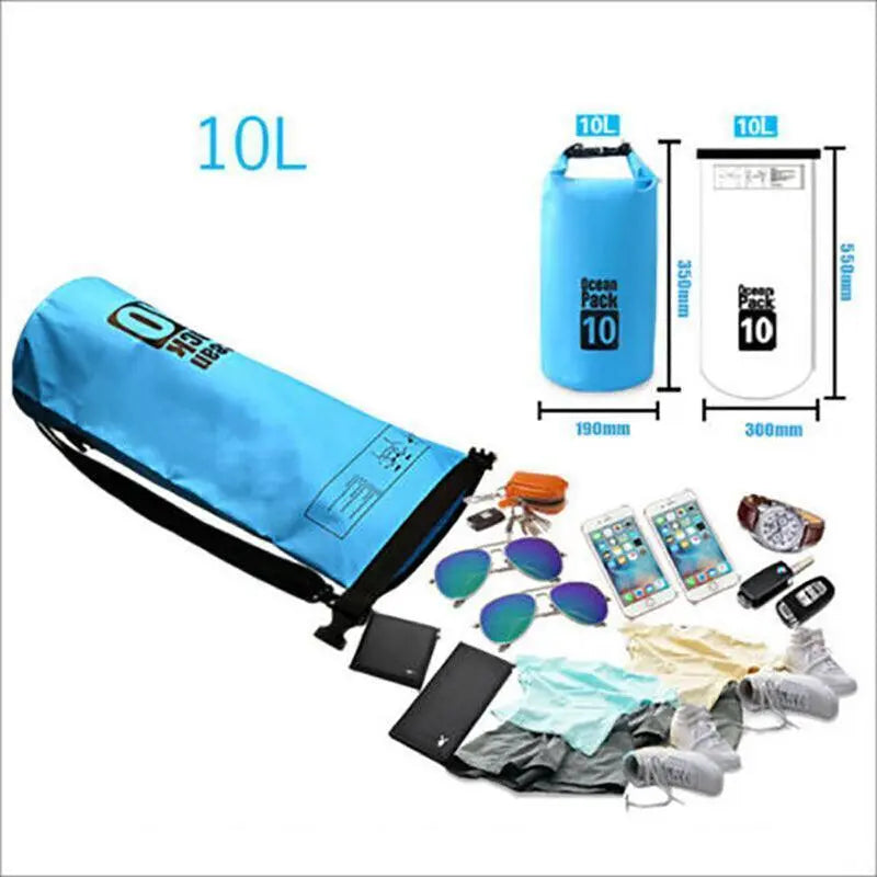 Yellow Waterproof Bag Dry Sack Fishing Camping Canoeing Outdoor 2/5/10/15/20/30 L - 30L Wholesale Hub