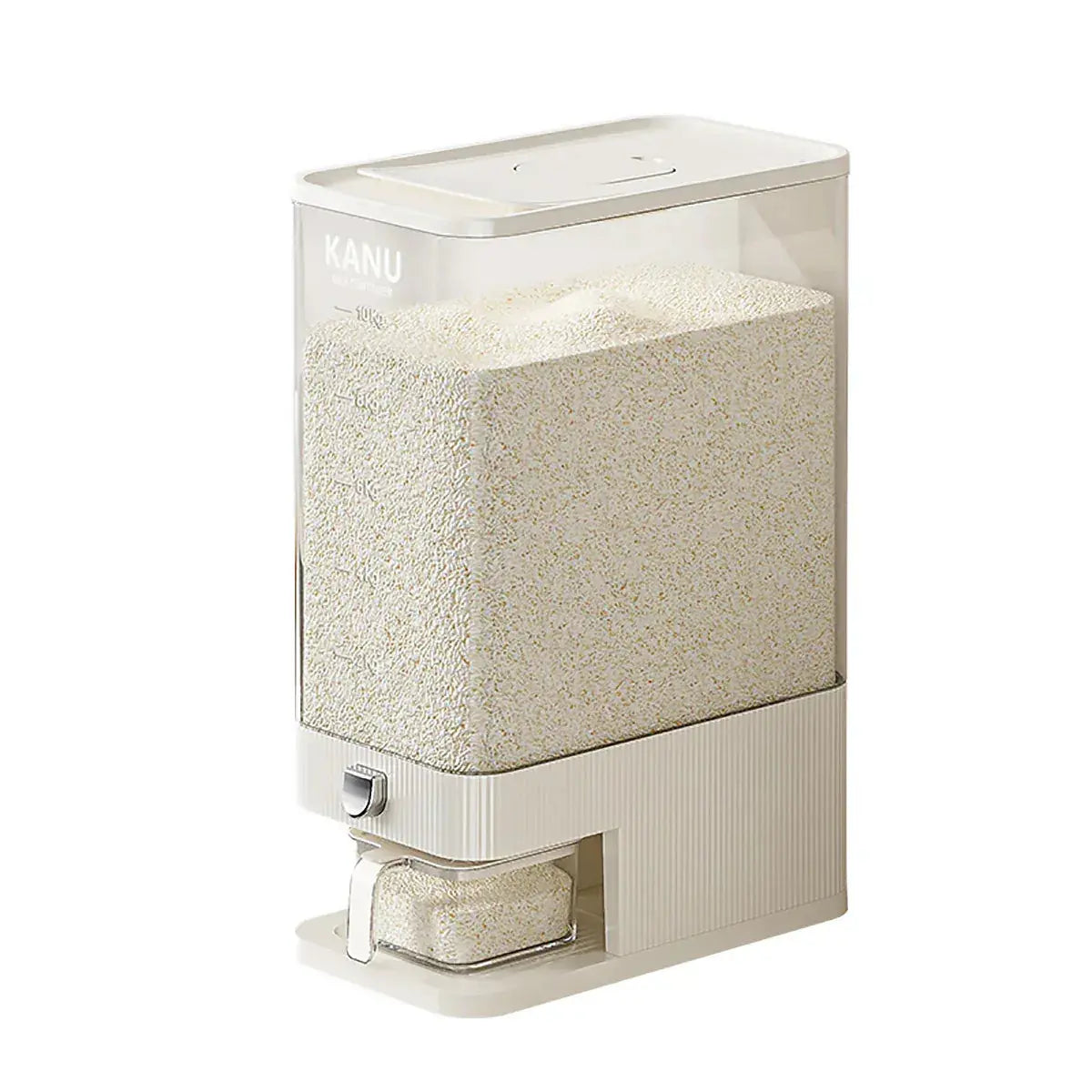 Rice Cereal Dispenser 10KG Grain Container Auto Food Storage Box Measuring Cup Wholesale Hub