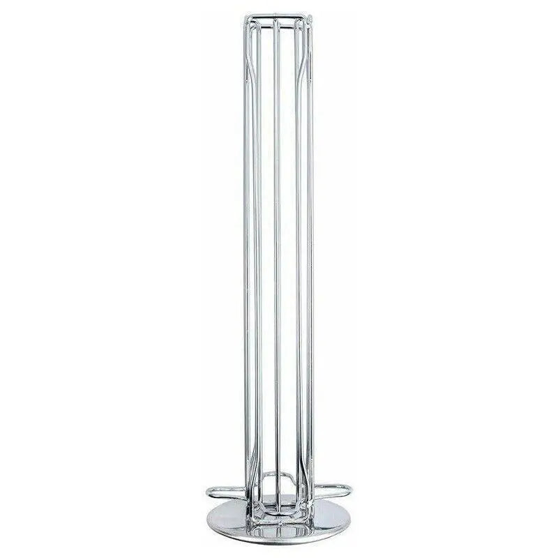 40 Capsules Rotating Coffee Pod Holder Rack for Nespresso Chrome Countertop Stand Wholesale Hub