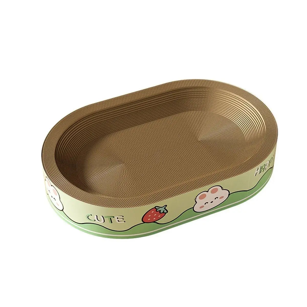Extra-Large Oval Cat Scratching Board Durable Pet Toy Cat Kittens Wear Resistant - Rabbit Wholesale Hub