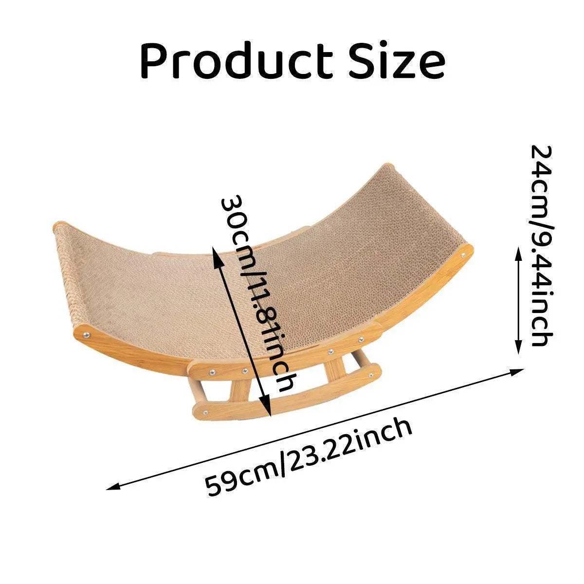 Premium Cat Scratching Board Bed Corrugated Paper Durable All Seasons Cat Toy - Rocking Chair Scratcher Wholesale Hub