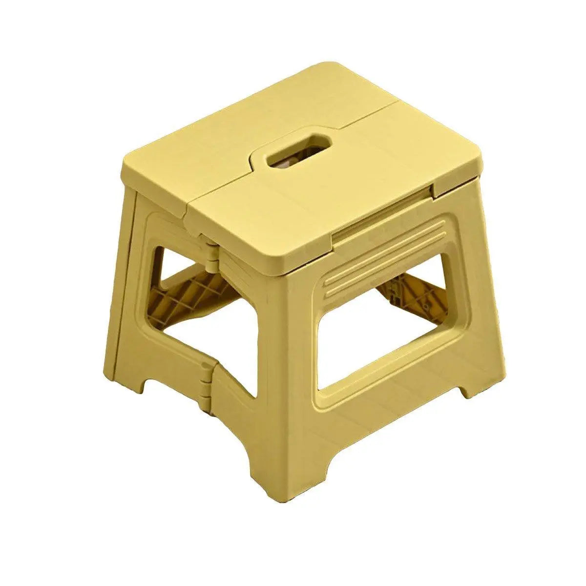 Portable Adjustable Folding Plastic Stool Retractable Outdoor Fishing Chair - Yellow Wholesale Hub