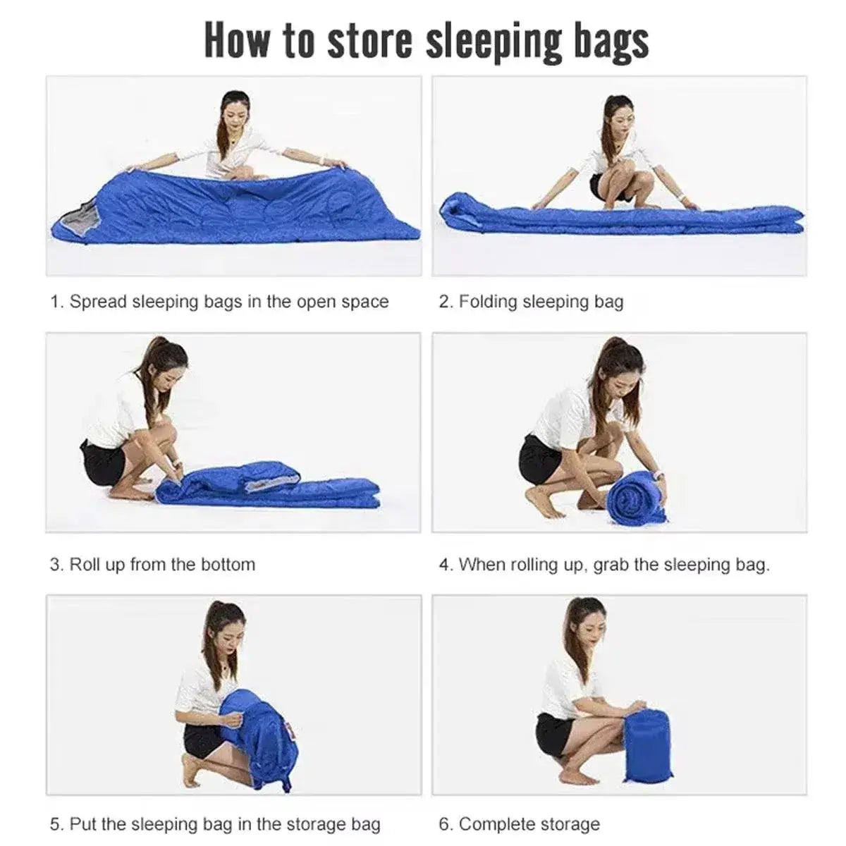 Single Sleeping Bag Outdoor Camping Hiking Thermal Warm Tent Travel Gear - Red Wholesale Hub