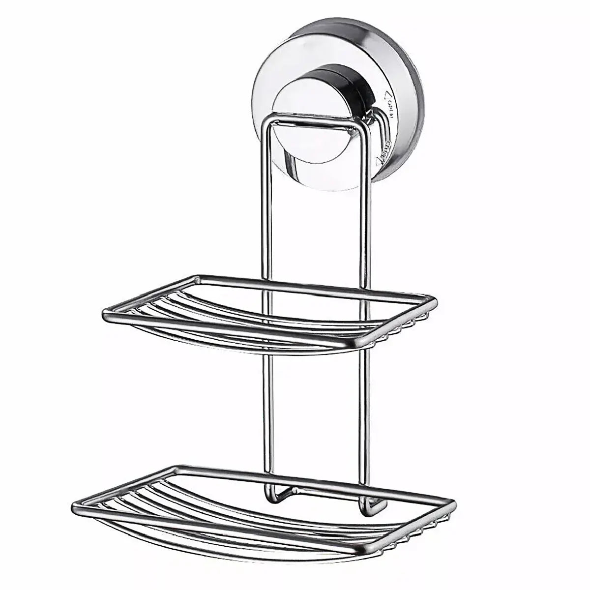 Shower Bar Holder Suction Basket Wall Mounted Stainless Steel Bathroom Soap Dish - Double Layer Wholesale Hub