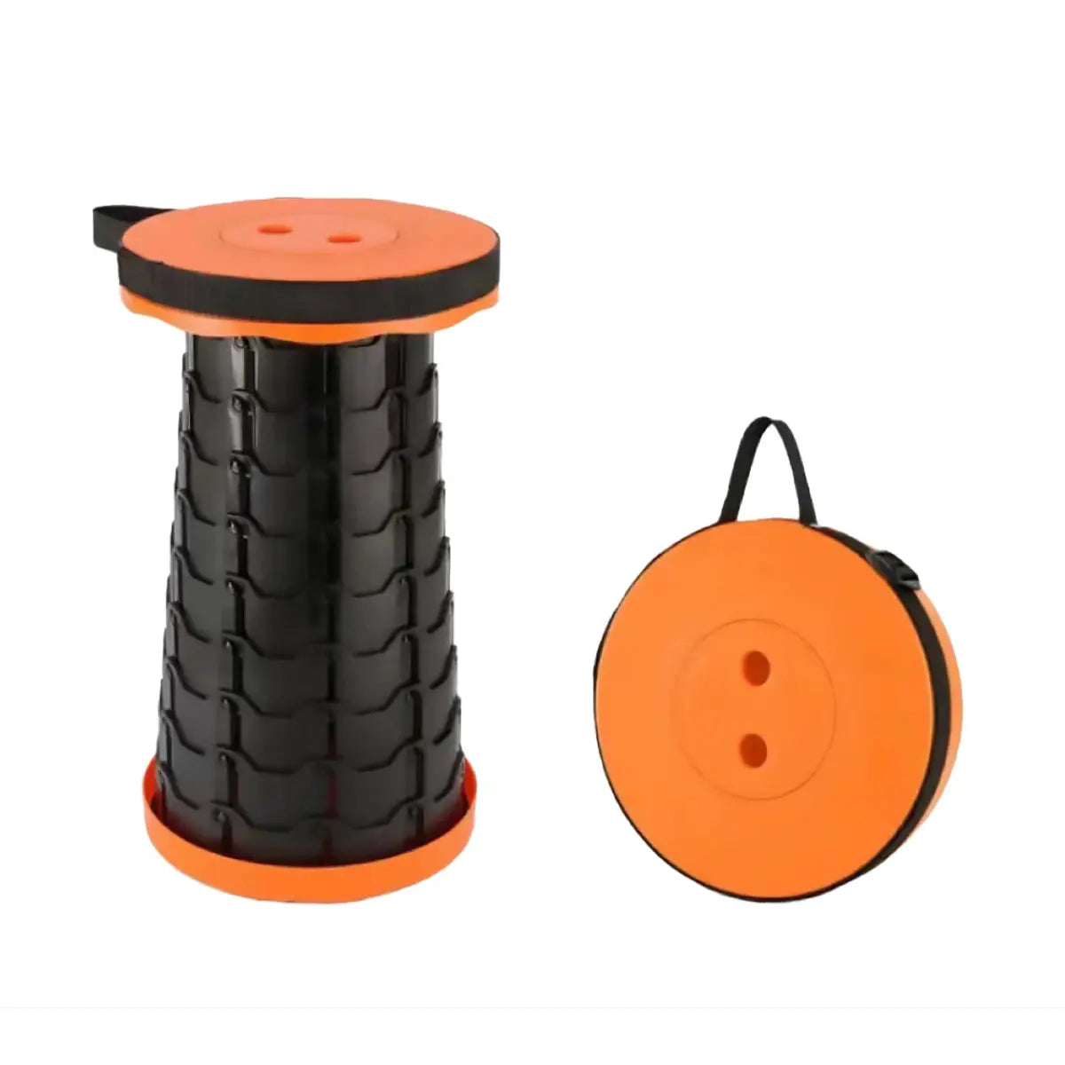 Portable Telescopic Folding Stool Travel Outdoor Seat Compact Retractable Chair - Blue Wholesale Hub