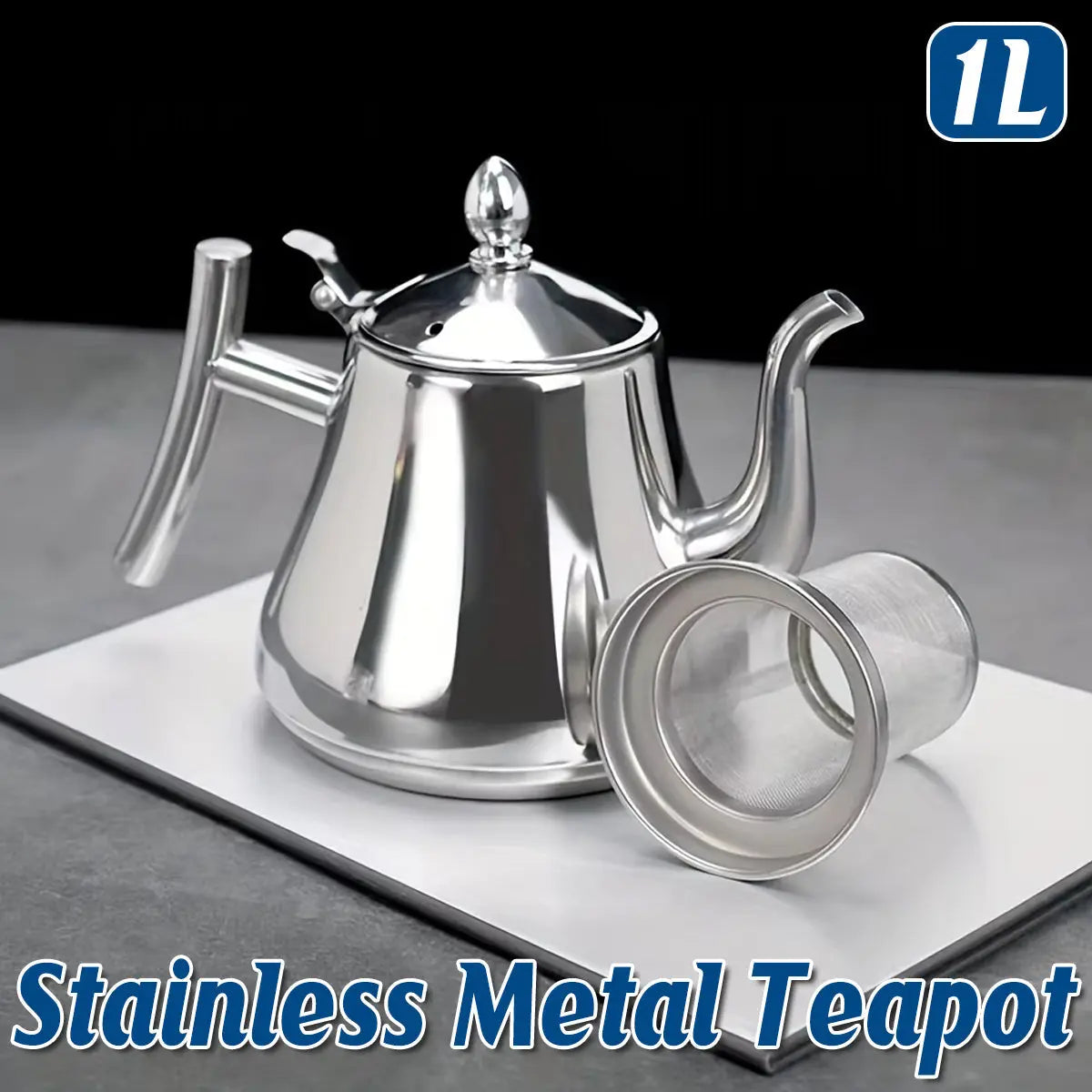 Thickened Stainless Steel Teapot Kettle With Strainer For Restaurant Hotel Use Wholesale Hub