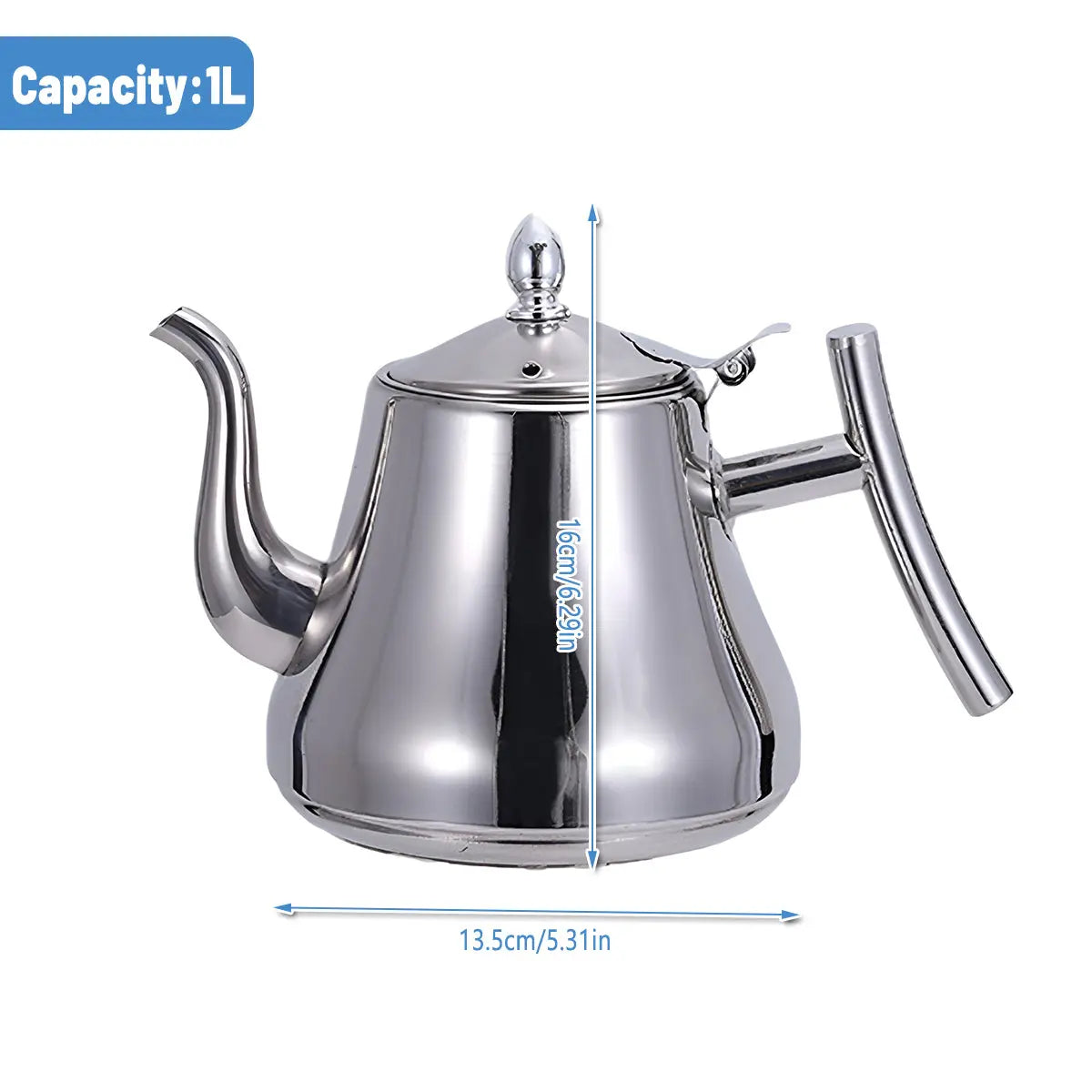 Thickened Stainless Steel Teapot Kettle With Strainer For Restaurant Hotel Use Wholesale Hub