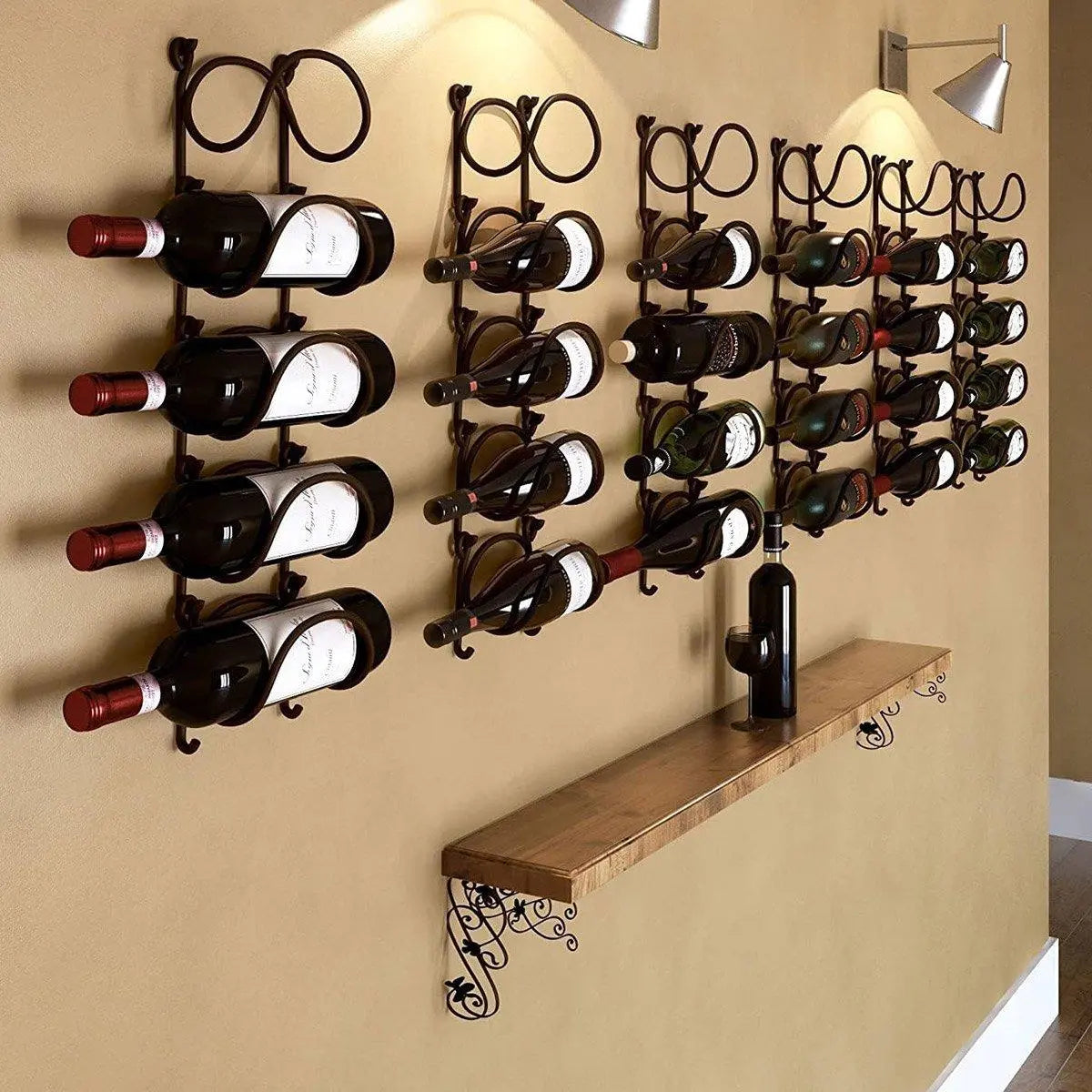 Multifunctional Wall Mounted Bathroom Storage Rack Multi Layer Towel and Wine Wholesale Hub
