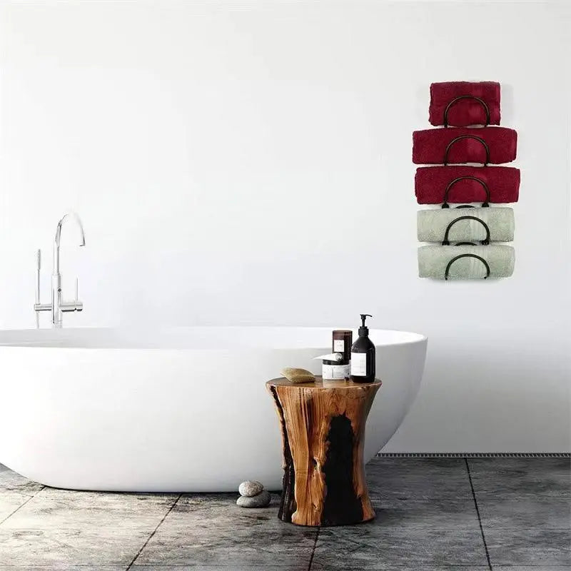 Multifunctional Wall Mounted Bathroom Storage Rack Multi Layer Towel and Wine Wholesale Hub