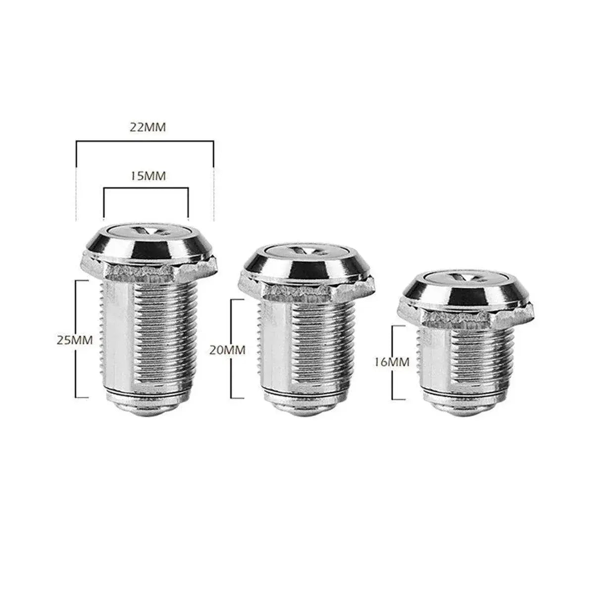 1/5/10pcs File Cabinet Drawer Milk Box Swivel Lock Small Round Security Lock - 25mm-10PCS Wholesale Hub