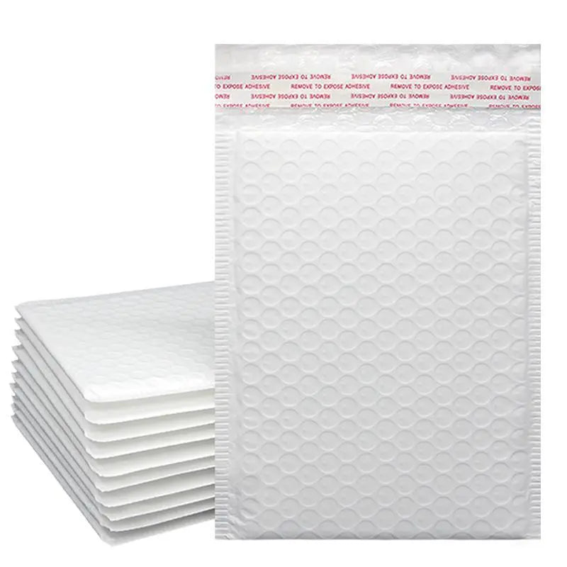 25PCS Poly Bubble Mailers Envelope Padded Bag White Cushioned Satchel 15 Sizes - 25PCS-15*40CM Wholesale Hub
