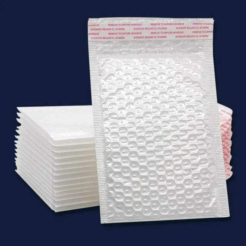 25PCS Poly Bubble Mailers Envelope Padded Bag White Cushioned Satchel 15 Sizes - 25PCS-20*24CM Wholesale Hub