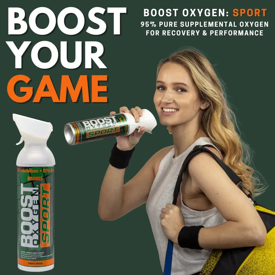 3x 10 Litres of Boost Sport Oxygen in a Can Supplemental - 200 Breath (Large) Wholesale Hub