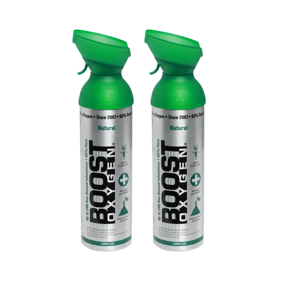 2pk 10 Litres of Boost Pure Oxygen in a Can Supplemental - 200 Breath (Large) Wholesale Hub