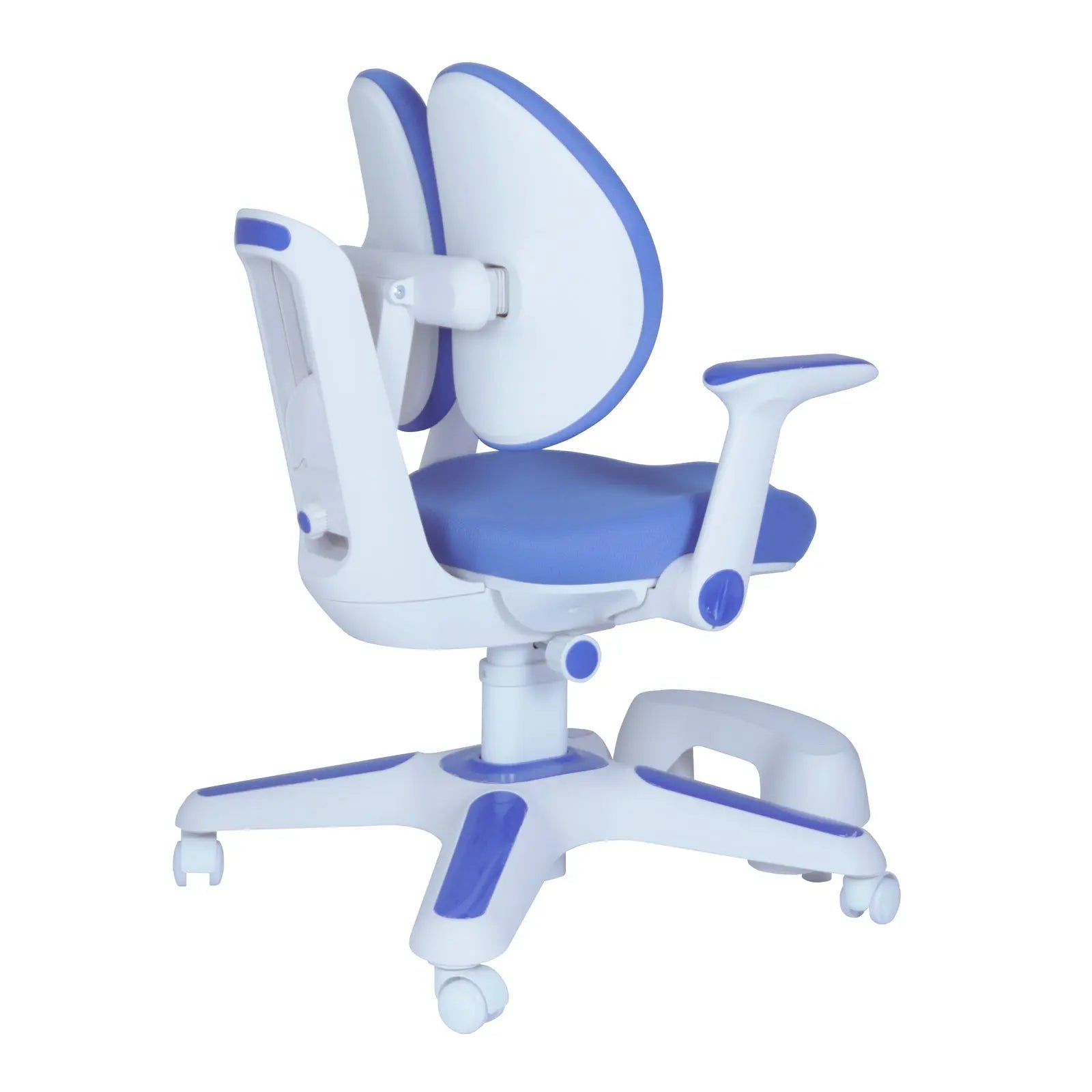 Ergonomic Children Kids Study Chair Set of 6 Height Adjustable - Blue Wholesale Hub