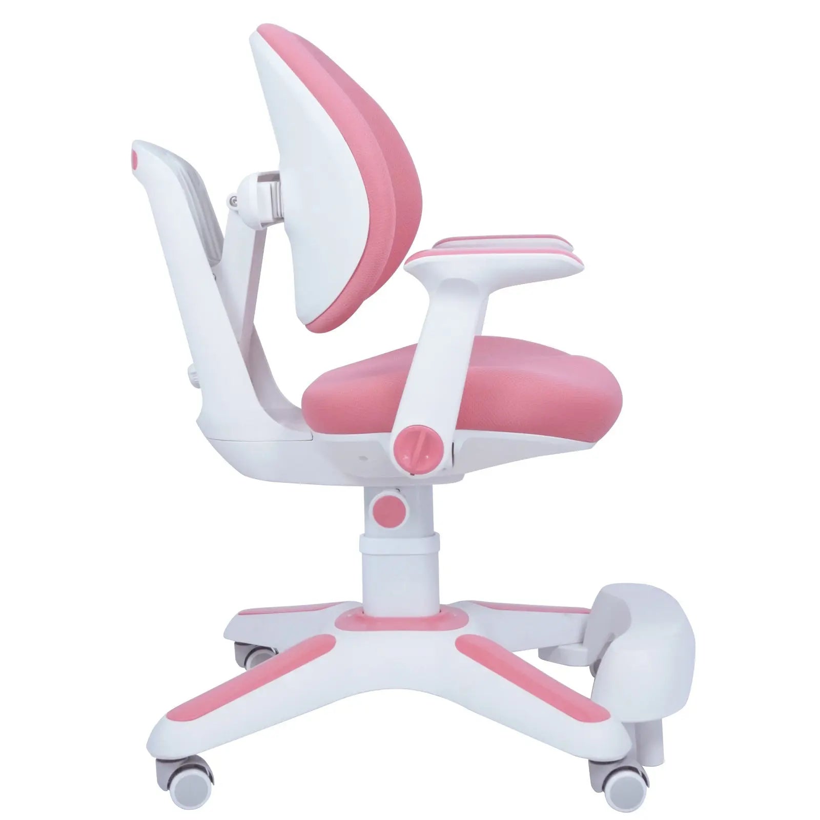 6x Ergonomic Children Kids Study Chairs Height Adjustable - Pink Wholesale Hub