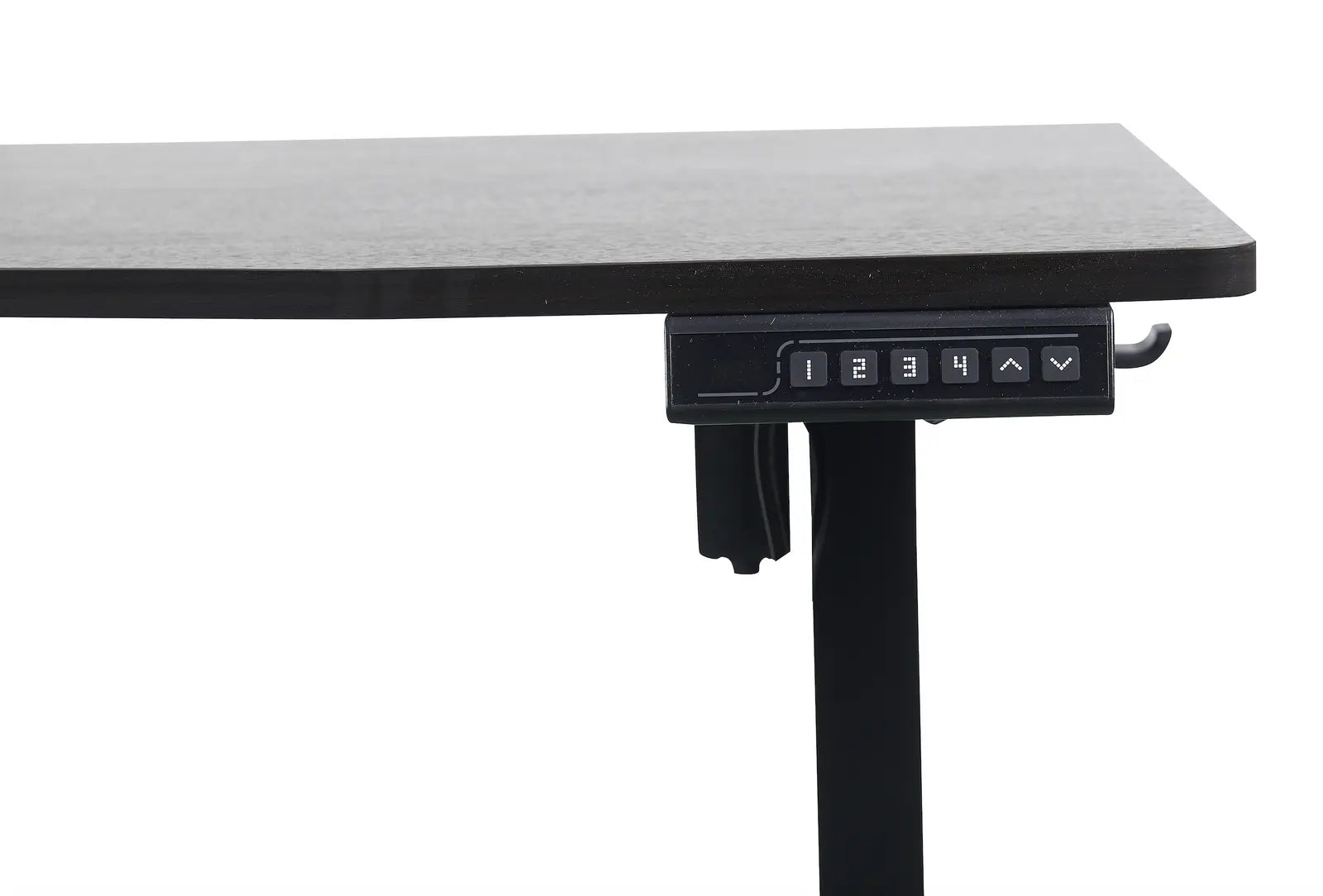 140 x 70cm Electric Standing Desk Height Adjustable Motorised Electric Sit Stand in Black Wholesale Hub