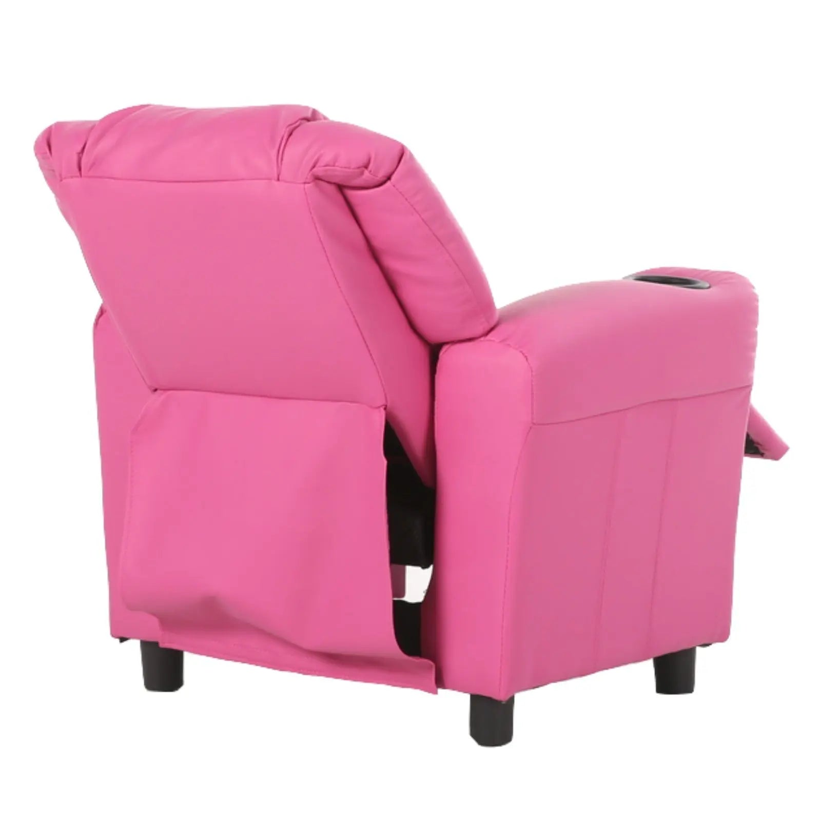 Oliver Kids Recliner Chair Sofa Children Lounge Couch PU Armchair - Pink Wholesale Hub