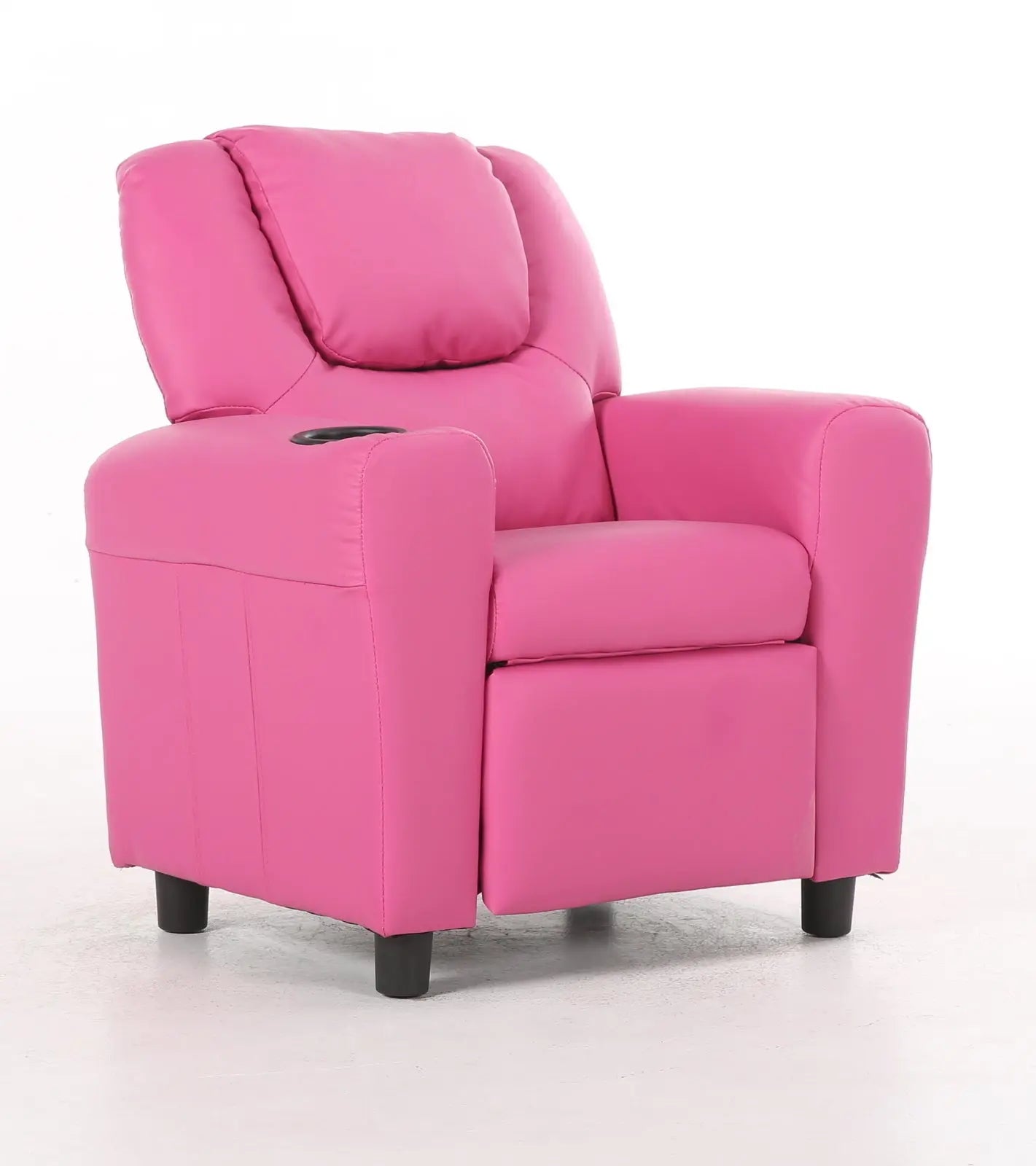 Oliver Kids Recliner Chair Sofa Children Lounge Couch PU Armchair - Pink Wholesale Hub