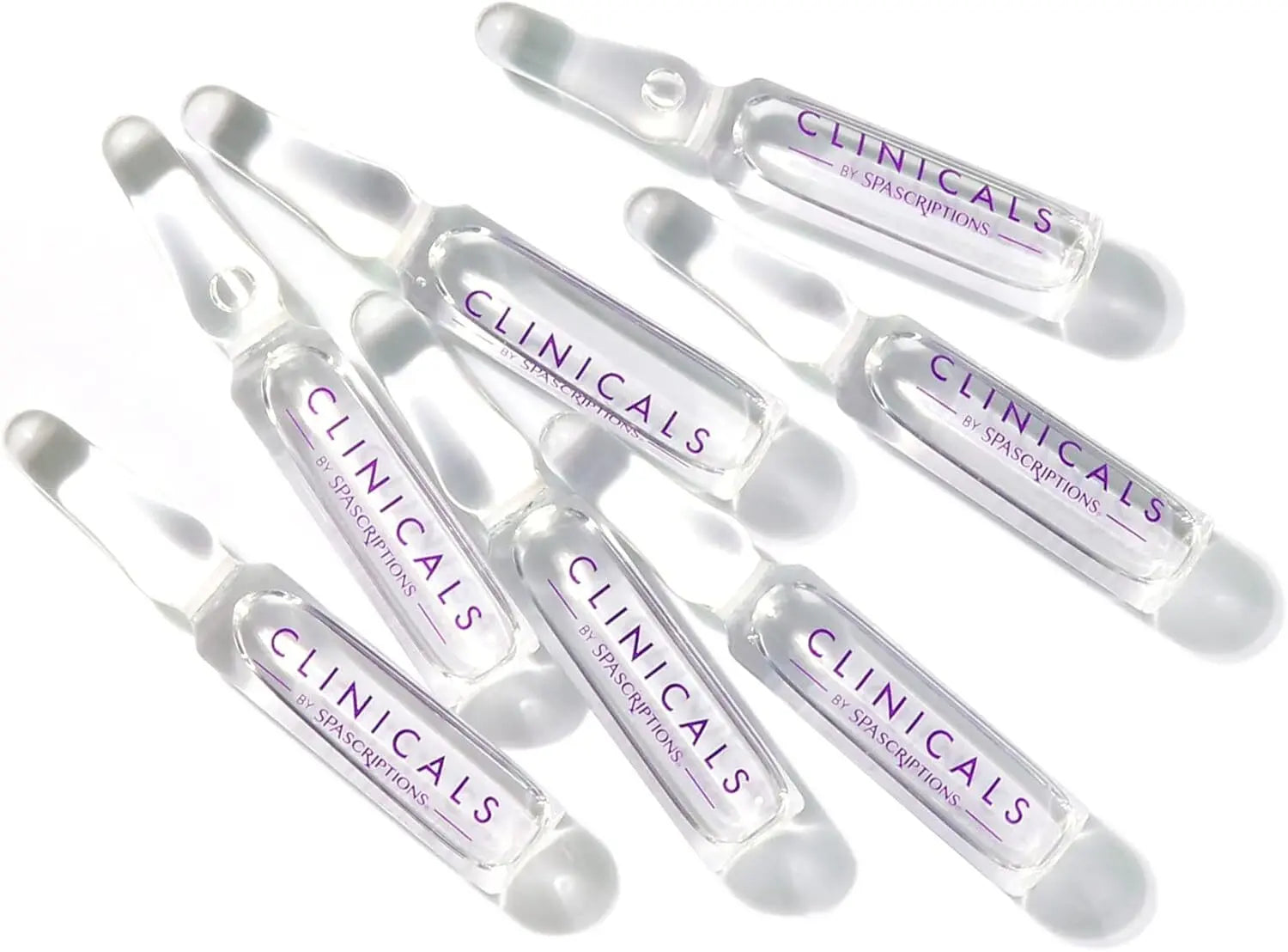 Spascriptions Clinicals Resurfacing Serum Ampoules 7-Pack 2.8ml Each Niacinamide Glycolic Acid PHAs Youthful Glow Wholesale Hub