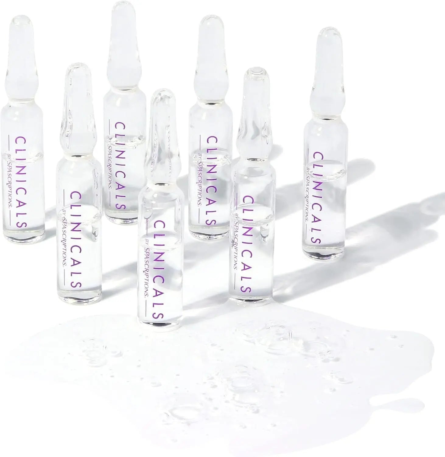 Spascriptions Clinicals Resurfacing Serum Ampoules 7-Pack 2.8ml Each Niacinamide Glycolic Acid PHAs Youthful Glow Wholesale Hub